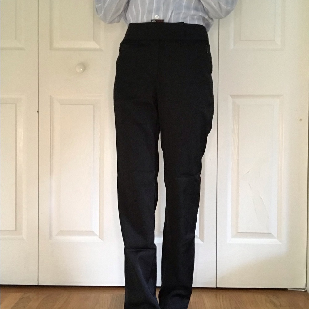 High waisted black dress pants slacks